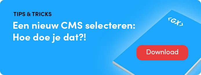 tips & tricks - nieuw CMS selecteren